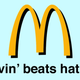 Illustration for article titled McDonald’s new slogan is “Lovin’ Beats Hatin’”